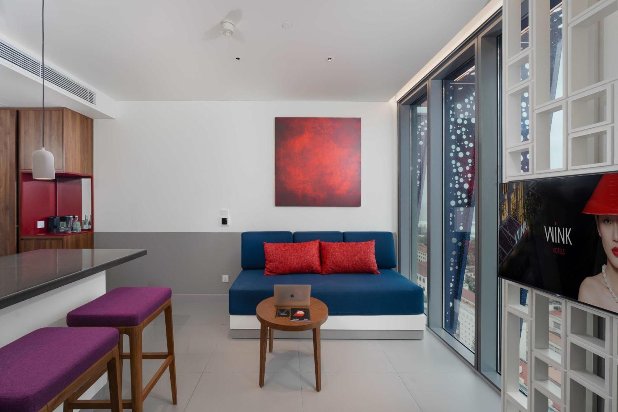 Wink Icon Hotel Danang Riverside - Luxury Suites - 24Hrs Stay & Rooftop Pool Bar Eksteriør billede